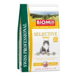 Biomill Selective Chicken Корм Биомилл для взрослых кошек (с индейкой и курицей), 1,5 кг