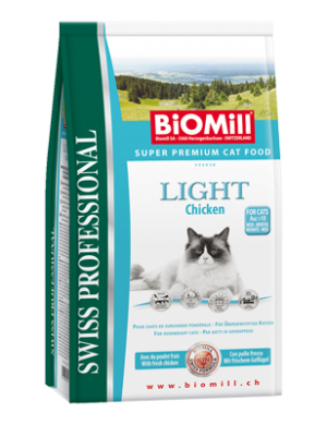 Biomill Light Корм Биомилл для кошек с избыточным весом, профилактика ожирения, 0,5 кг