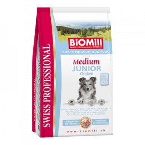 Biomill Medium Junior Корм Биомилл для щенков средних пород, 3 кг.