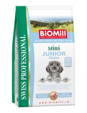 Biomill Mini Junior Корм Биомилл для щенков мелких и карликовых пород, 3 кг.
