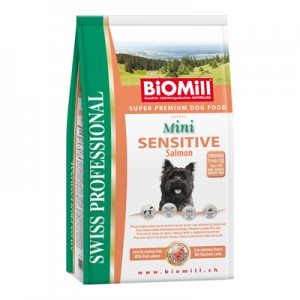 Biomill Mini Sensitive Salmon and Rice Корм Биомилл для привередливых и проблемных собак мелких и карликовых пород, 1 кг.