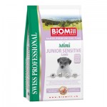 Biomill Mini Junior Sensitive Lamb and Rice Корм Биомилл для привередливых и проблемных щенков мелких и карликовых пород, 1 кг.