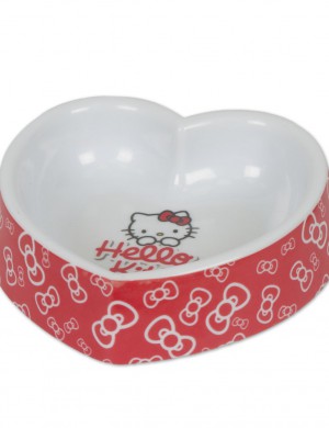 Миска для кошки в форме сердца Hello Kitty