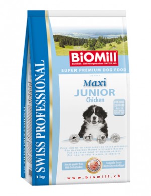 Biomill Maxi Junior Корм Биомилл для щенков крупных пород, 3 кг.